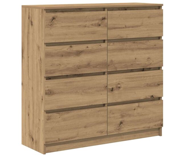 Aparador - mueble de almacenamiento artisan roble 100x35x99 cm madera de ingeniería es1633