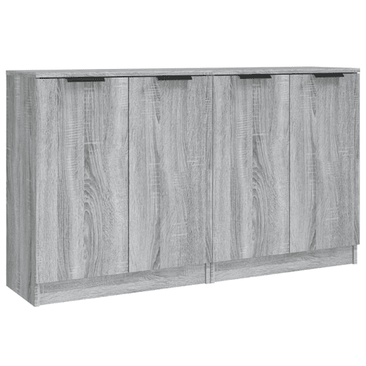 Aparadores - Bufetes - Móveis de apoio 2 pcs 60x30x70 cm madeira processada cinzento sonoma pt5138