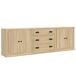 Aparador - Mueble de almacenamiento 3 uds 210 Aparador - Mueble de almacenamiento 3 uds 210 Blanco