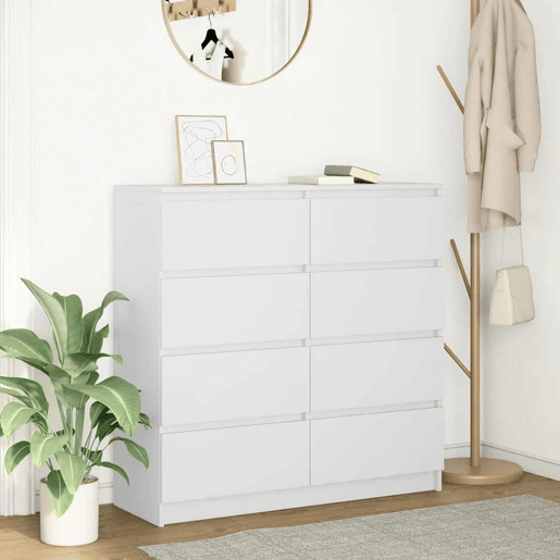 Aparador - Bufete - Móvei de apoio 100x35x99 cm derivados de madeira branco pt1654