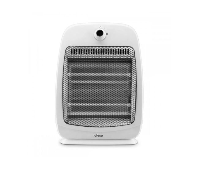 Calefactor de cuarzo ufesa rigel 800w 2 tubos blanco