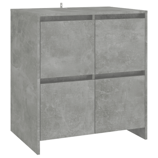 Aparadores - Bufetes - Móveis de apoio 2 pcs 70x41x75 cm aglomerado cinzento cimento pt5189