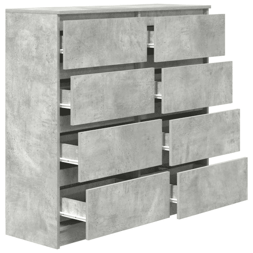 Aparador - Bufete - Móvei de apoio 100x35x99 cm derivados de madeira cinzento cimento pt3268