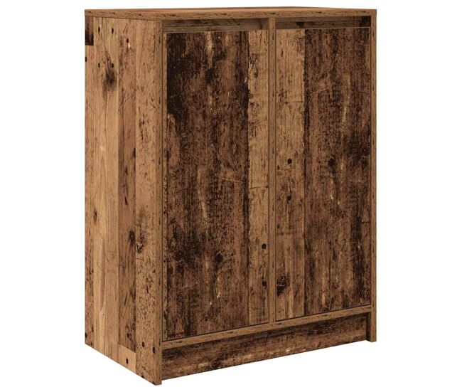Aparador - mueble de almacenamiento de madera contrachapada envejecida 57x34x76 cm es2625