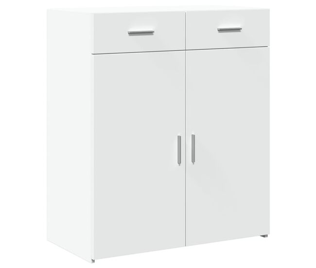 Aparador - mueble de almacenamiento madera de ingeniería blanco 80x42,5x93 cm es4404