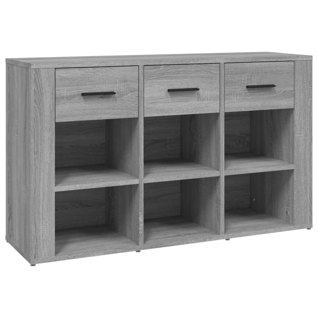 Aparador - Mueble de almacenamiento 100 Roble/ Gris