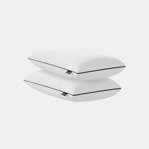 Conjunto de 2 Almofadas Cervicais BUDWING Sora Ajustável com Capa Lavável e Hipoalergénica
