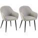 Conjunto de sillas de comedor modernas y cómodas Conjunto de sillas de comedor modernas y cómodas Gris