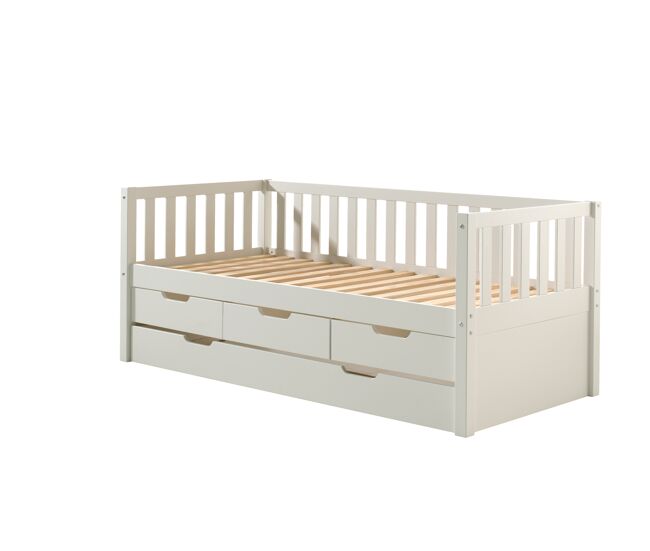 Cama individual infantil fritz 99x212x86 blanco