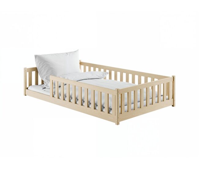 Cama individual infantil otis 126x208x45 beige