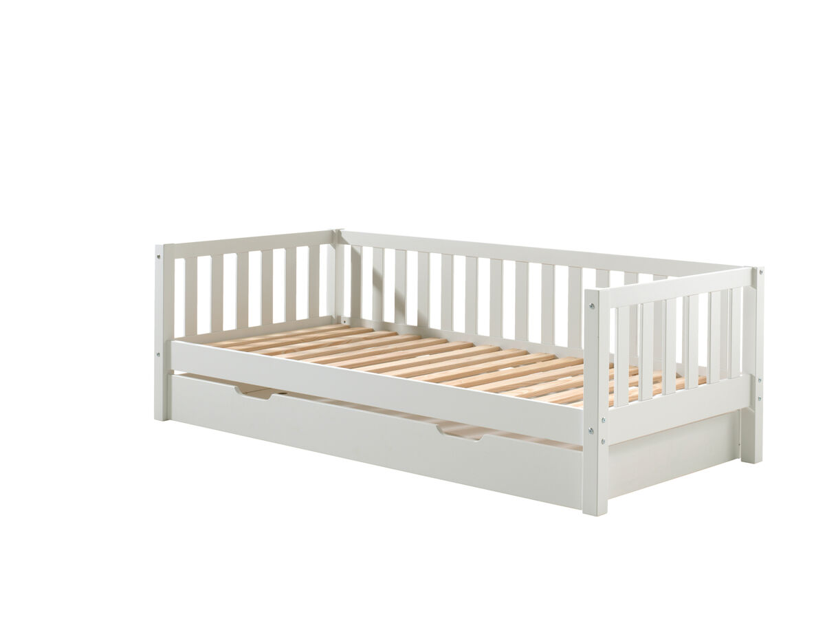 Cama individual infantil fritz 99x212x68 blanco