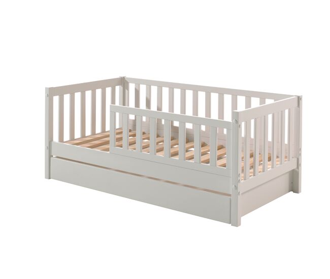 Cama individual infantil toddler 76x148x60 blanco