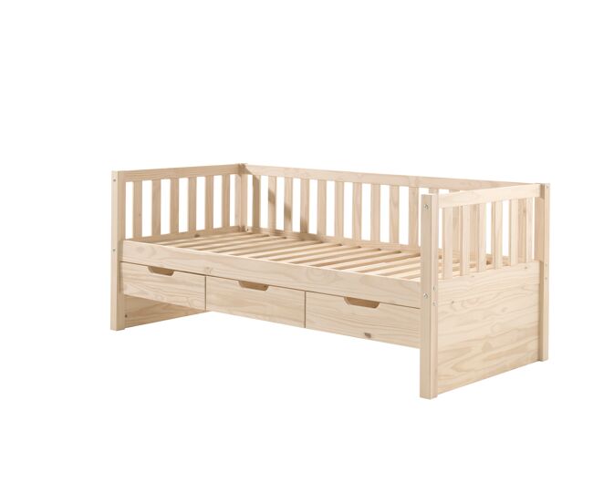 Cama individual infantil fritz 99x212x86 beige