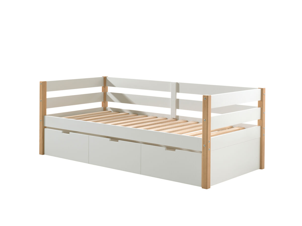Cama individual infantil margrit 99x212x77 beige