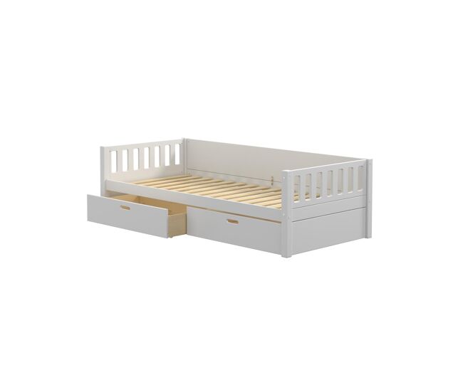 Cama individual infantil viggo 208x98x61 blanco