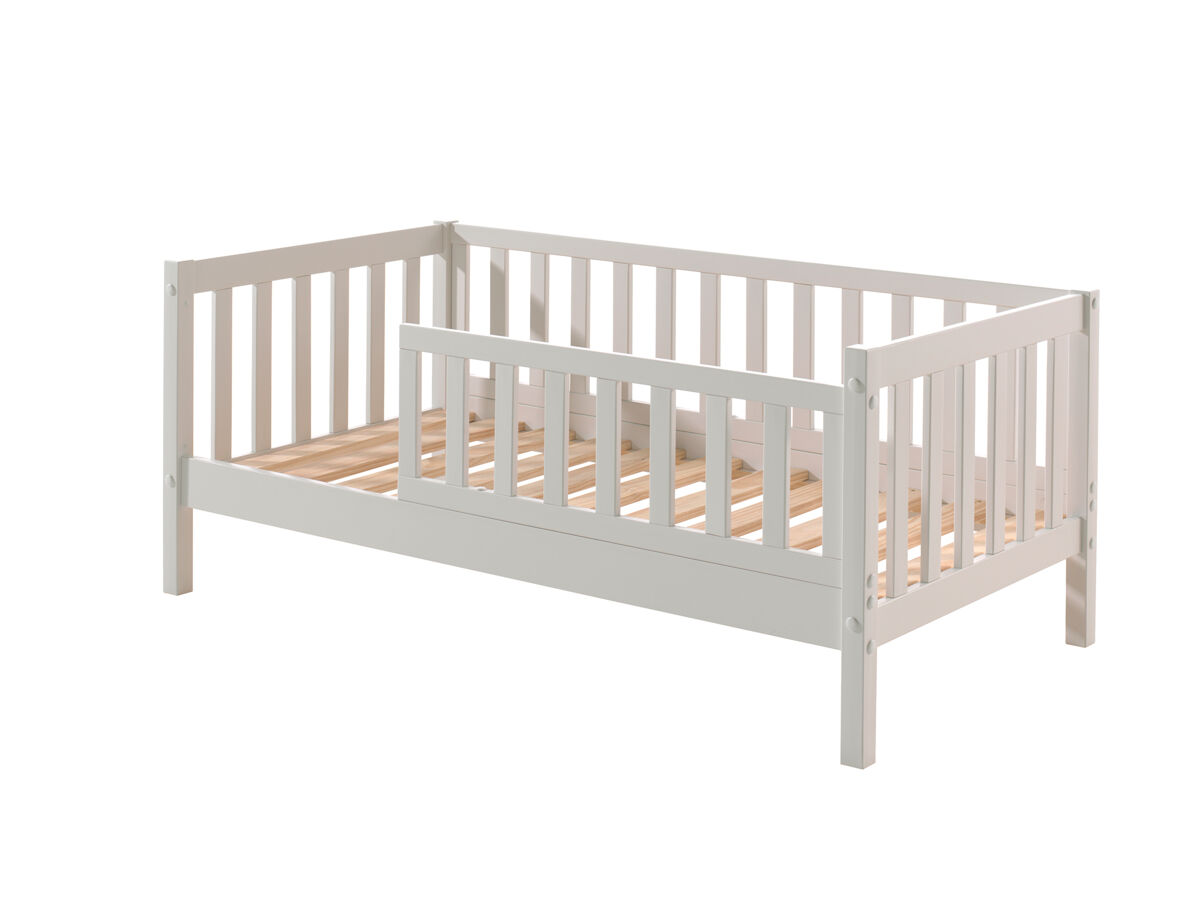 Cama individual infantil toddler 76x148x60 blanco