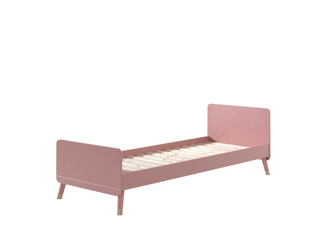 Cama individual infantil billy 95x204x74 rosa