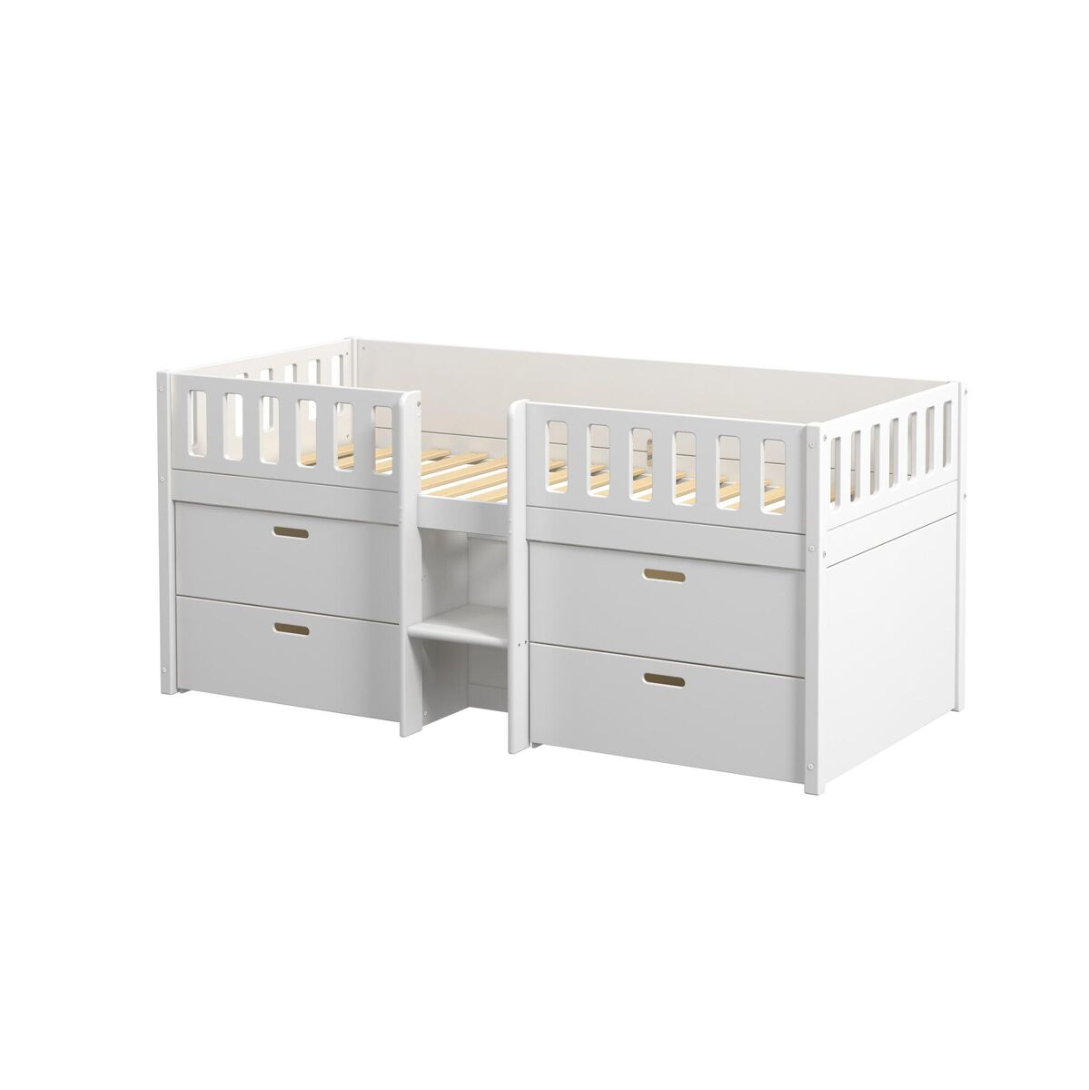 Cama individual infantil viggo 205x102x92 blanco