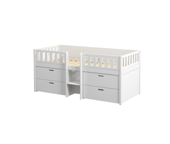 Cama individual infantil viggo 205x102x92 blanco