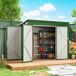 Caseta de Jardín Acero Galvanizado Outsunny Caseta de Jardín Acero Galvanizado Outsunny Verde