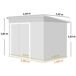 Caseta de Jardín Acero Galvanizado Outsunny Caseta de Jardín Acero Galvanizado Outsunny Gris
