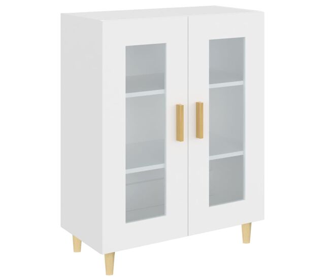 Aparador - mueble de almacenamiento de madera de ingeniería blanco 69,5x34x90 cm es3166