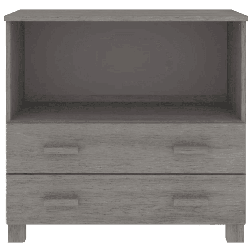 Aparador - Bufete - Móvei de apoio HAMAR 85x35x80 cm pinho maciço cinza-claro pt4113