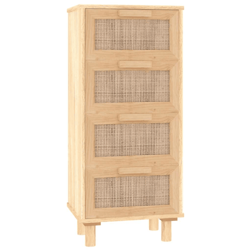 Aparador - Bufete - Móvei de apoio 40x30x90 cm pinho maciçovime natural castanho pt4779