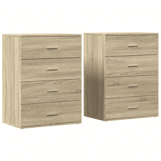 Aparadores - Bufetes - Móveis de apoio 2 pcs 60x39x80 cm derivados madeira carvalho sonoma pt5231