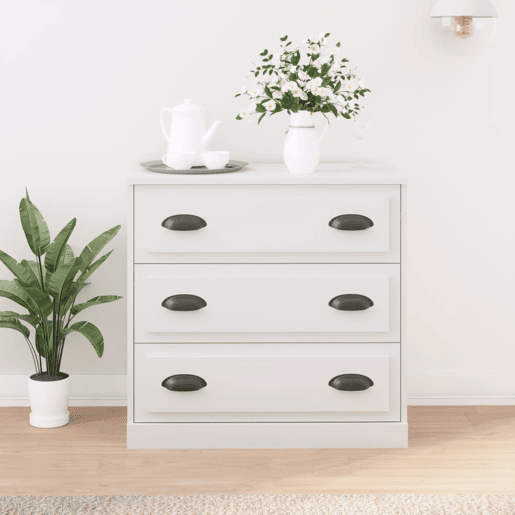 Aparador - Bufete - Móvei de apoio 70x35,5x67,5 cm derivados de madeira branco pt2513
