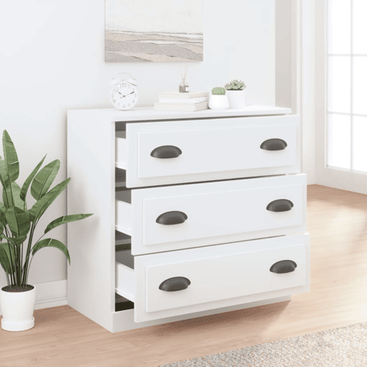 Aparador - Bufete - Móvei de apoio 70x35,5x67,5 cm derivados de madeira branco pt2513