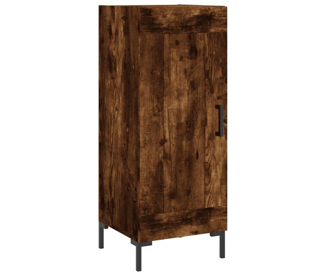 Aparador - mueble de almacenamiento madera de ingeniería roble ahumado 34,5x34x90 cm es4534