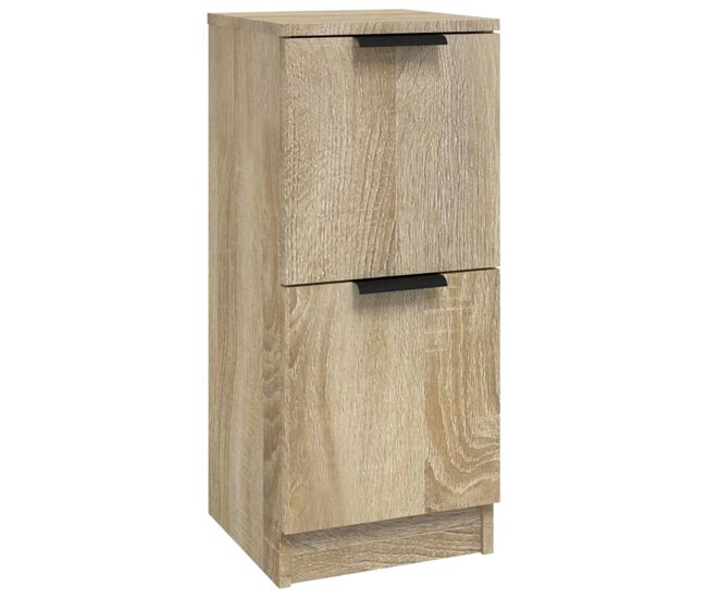 Aparador - mueble de almacenamiento de madera contrachapada roble sonoma 30x30x70 cm es3032