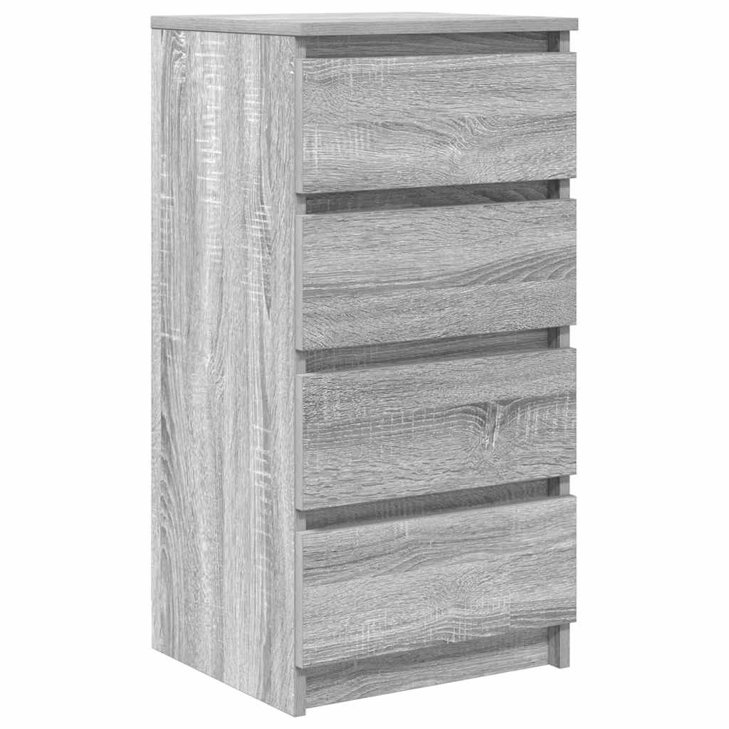 Aparador - Mueble de almacenamiento 37 Roble/ Gris