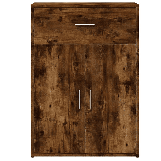 Aparadores - Bufetes - Móveis de apoio 2 pcs 60x30x84 cm derivados madeira carvalho fumado pt5219
