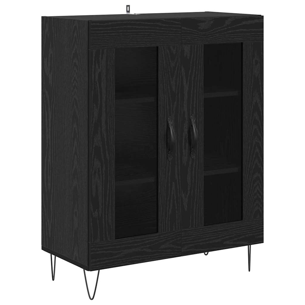 Aparador - Mueble de almacenamiento 69 Negro/ Madera