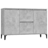 Aparador - Bufete - Móvei de apoio 102x35x70 cm derivados de madeira cinza cimento pt2640