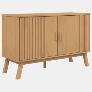 Aparador - Bufete - Móvei de apoio 114x43x73,5 cm madeira de pinho maciça castanho pt4831