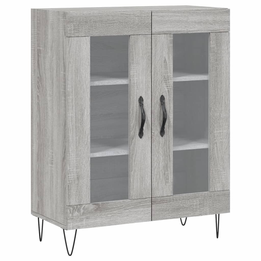 Aparador - Mueble de almacenamiento 69 Roble/ Gris