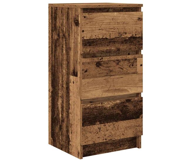 Aparador - mueble de almacenamiento de madera vieja 37,5x35x76 cm madera procesada es4027