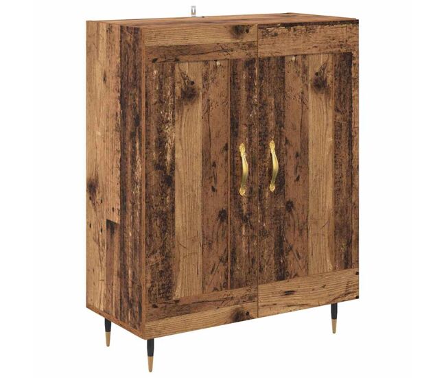 Aparador - mueble de almacenamiento madera vieja 69,5 x 34 x 90 cm madera de ingeniería es4717