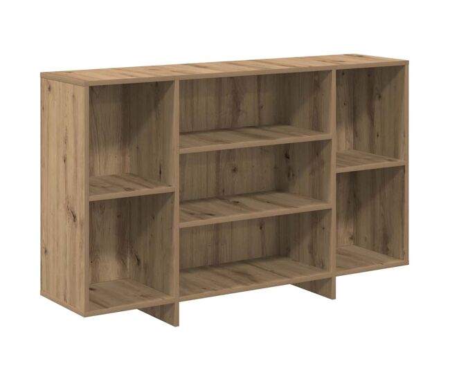 Aparador - mueble de almacenamiento roble artesanal 120 x 30 x 75 cm madera de ingeniería es4868