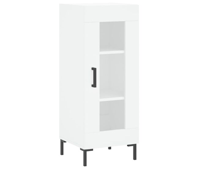 Aparador - mueble de almacenamiento madera de ingeniería blanco 34,5x34x90 cm es4380