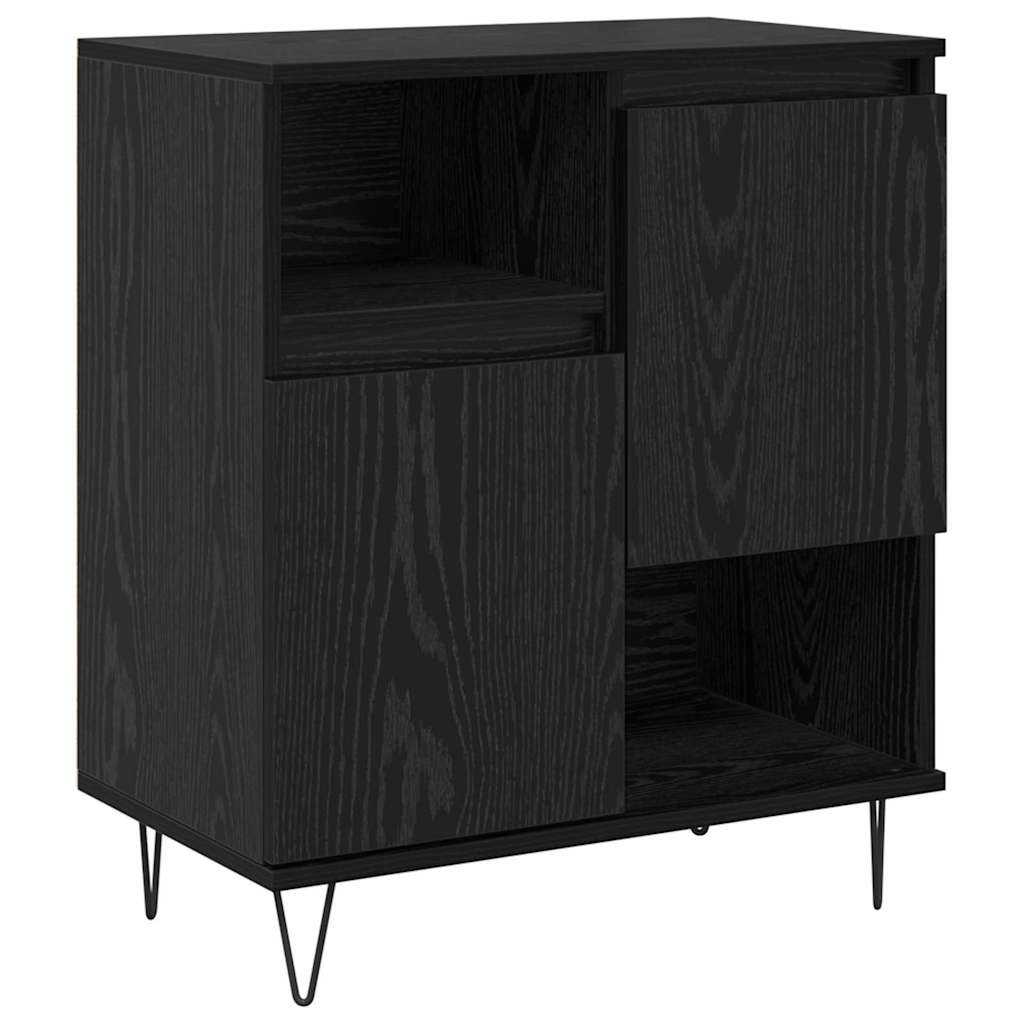 Aparador - Mueble de almacenamiento 60 Negro/ Madera