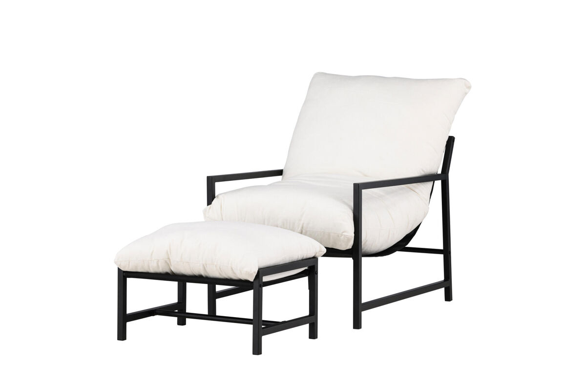 Sillón de exterior corso 67x128x68 negro