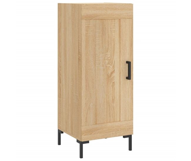 Aparador - mueble de almacenamiento madera contrachapada color roble sonoma 34,5x34x90 cm es4298
