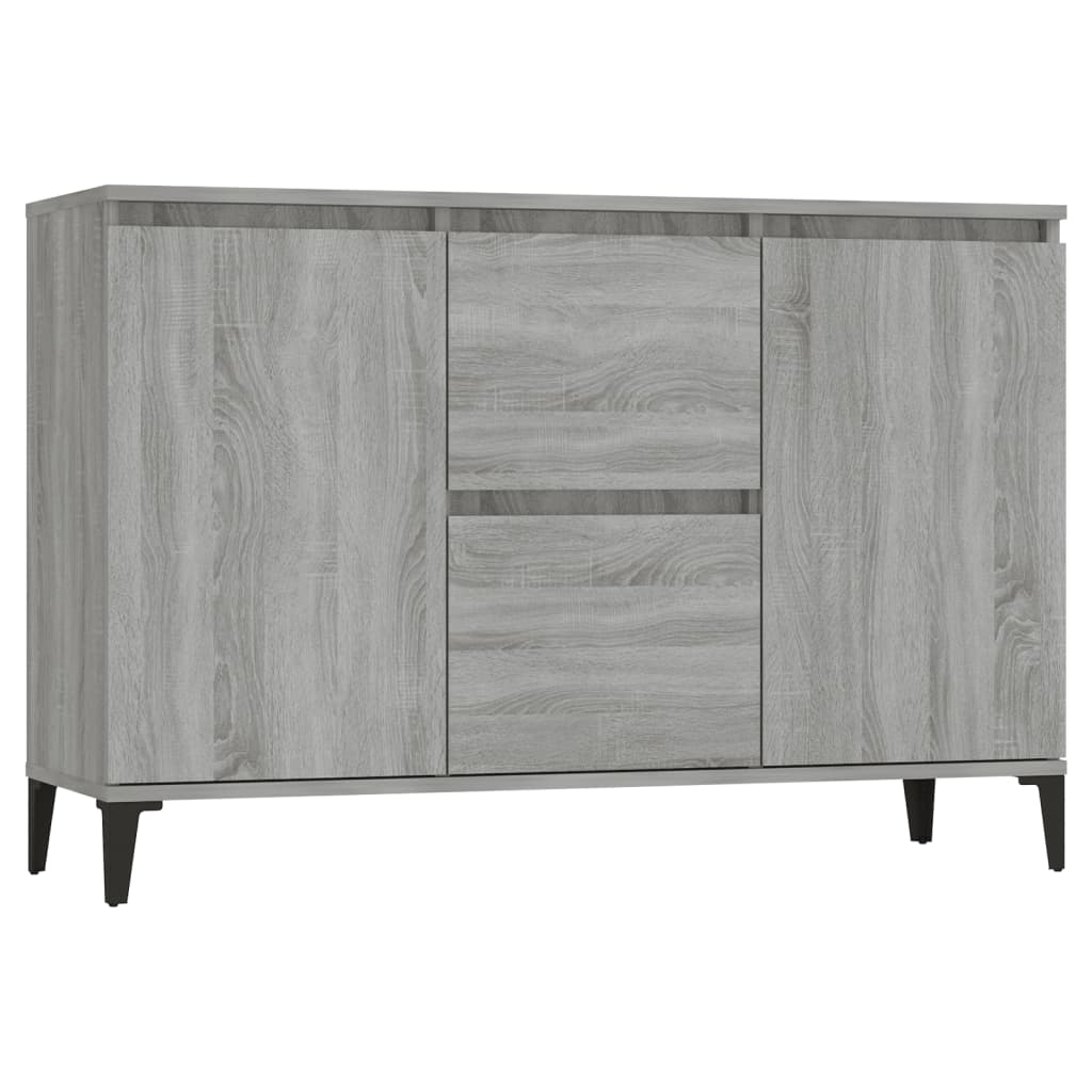 Aparador - Mueble de almacenamiento 102 Roble/ Gris