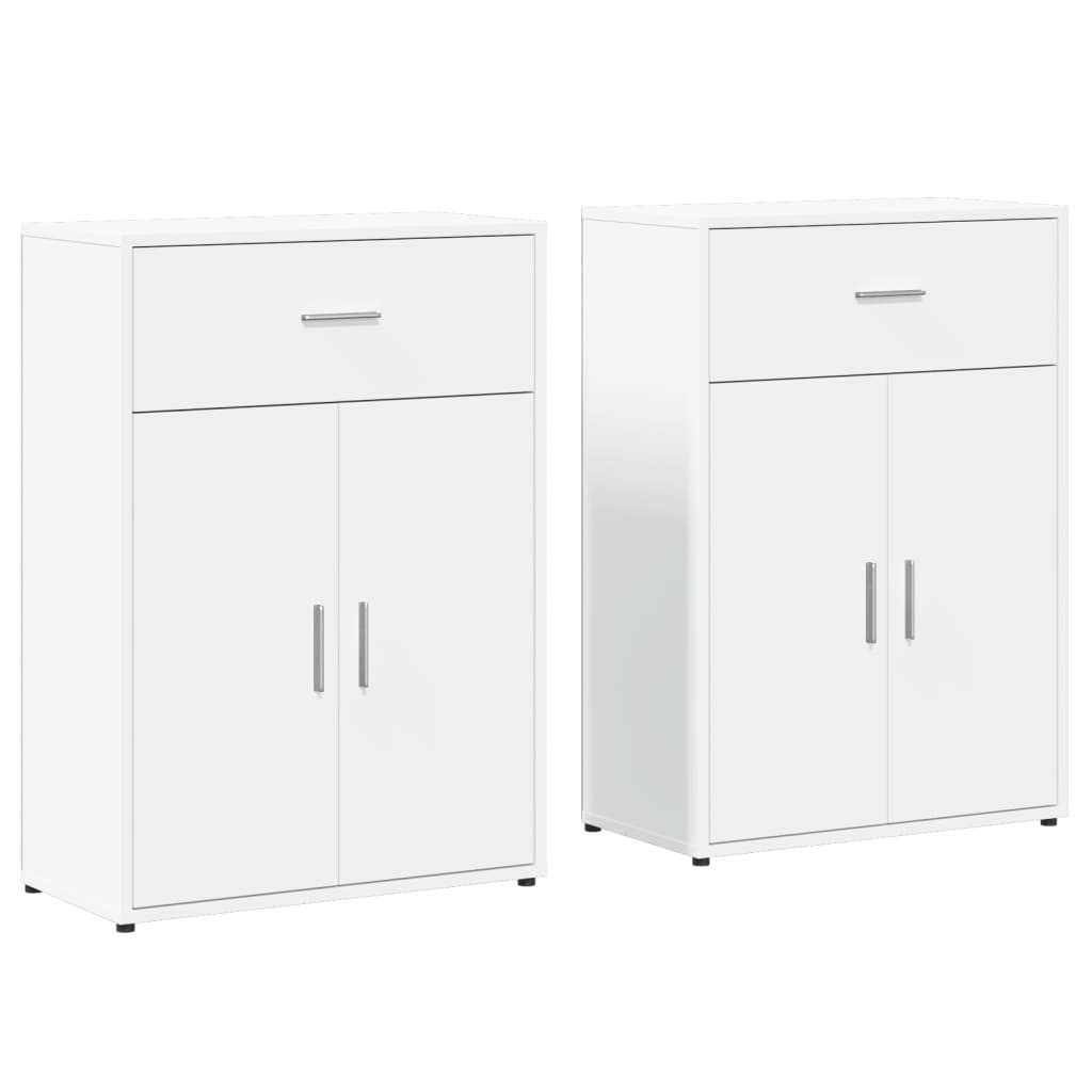 Aparador - Mueble de almacenamiento 2 uds 60 Blanco