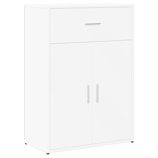 Aparadores - Bufetes - Móveis de apoio 2 pcs 60x30x84 cm derivados de madeira branco pt5175