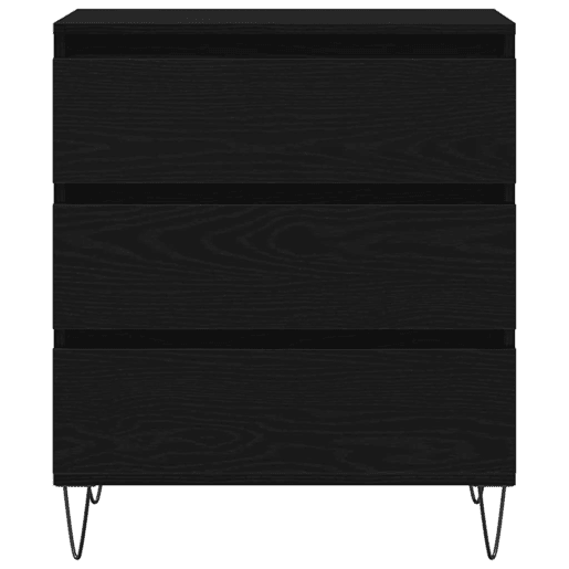 Bufete - Móvei de apoio Carvalho Preto 60 x 35 x 70 cm Madeira processada pt4992